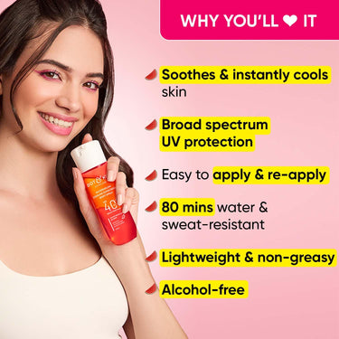 DOT & KEY Watermelon Cooling Sunscreen Body Spray Spf 40 Pa+++ For All Skin Types - 110Ml|Sun Protection Lotion|Broad Spectrum Uv Protection|Alcohol Free|Non Greasy & Non Sticky|For Women & Men